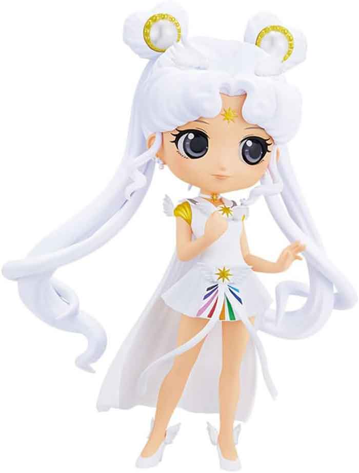 Sailor Moon Pretty Guardian 5 Inch Static Figure Q-Posket - Sailor Moon (White) Version A - Image 2