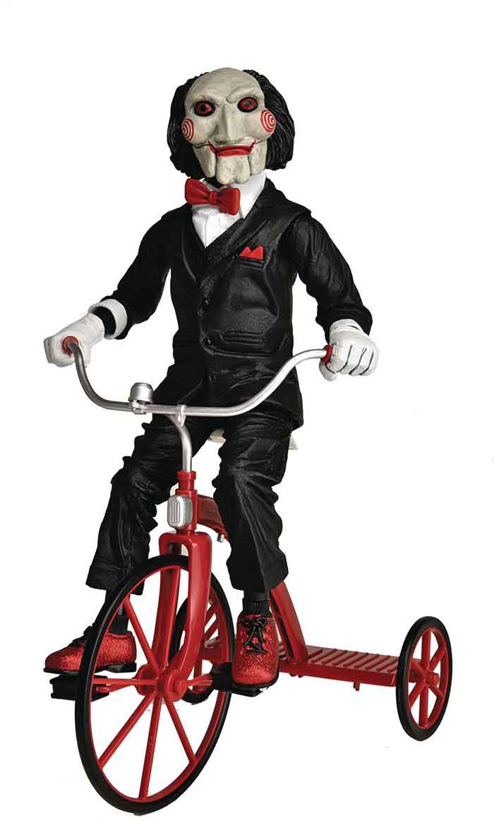 Saw 12 Inch Action Figure Deluxe - Billy Puppet with Tricycle (Sub-Standard Packaging) - Image 2