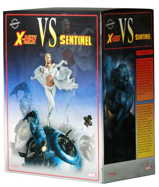 Sideshow Toys Marvel Action Figures: X-MEN vs. SENTINEL Beast & White Queen - Image 2