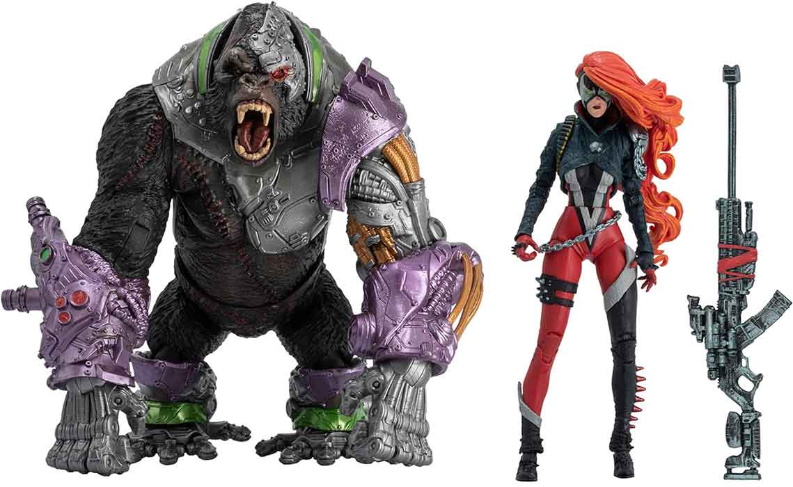 Spawn 7 Inch Action Figure Deluxe 2-Pack Exclusive - She Spawn & Cygor Gold Label - Image 2