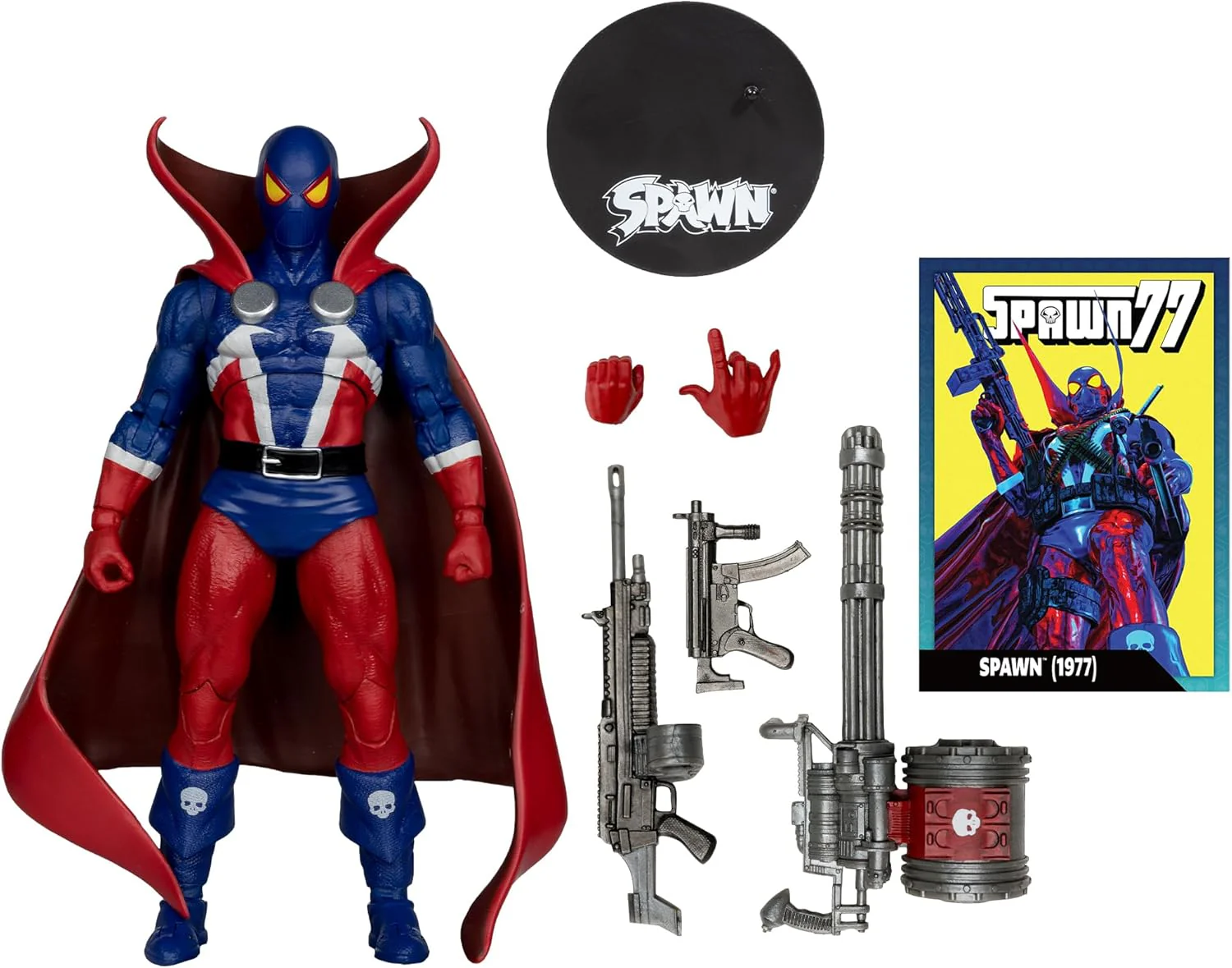 Spawn Digital Collectible 7 Inch Action Figure Exclusive - Spawn 1977 Red and Blue Red Platinum - Image 2