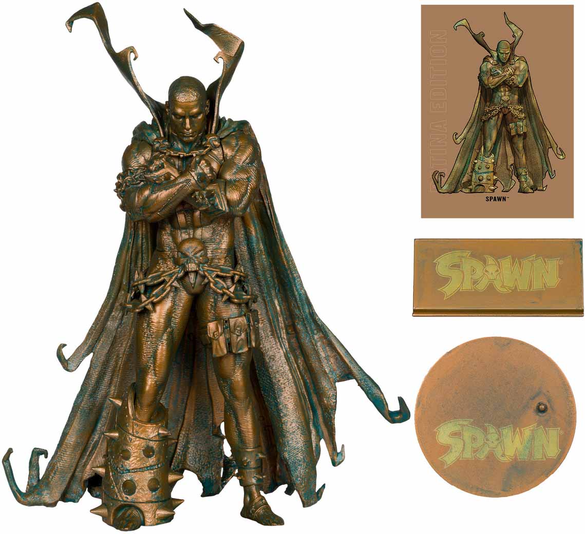 Spawn Issue #311 7 Inch Action Figure Exclusive - Patina Spawn Gold Label - Image 2