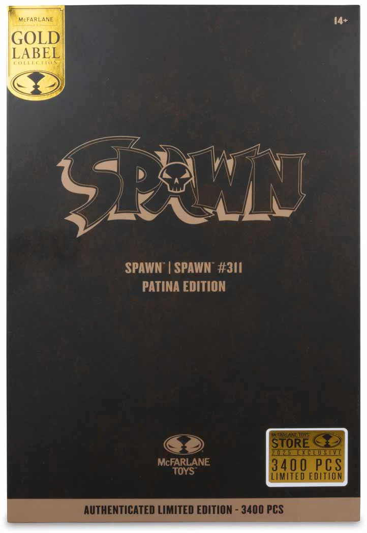 Spawn Issue #311 7 Inch Action Figure Exclusive - Patina Spawn Gold Label - Image 3