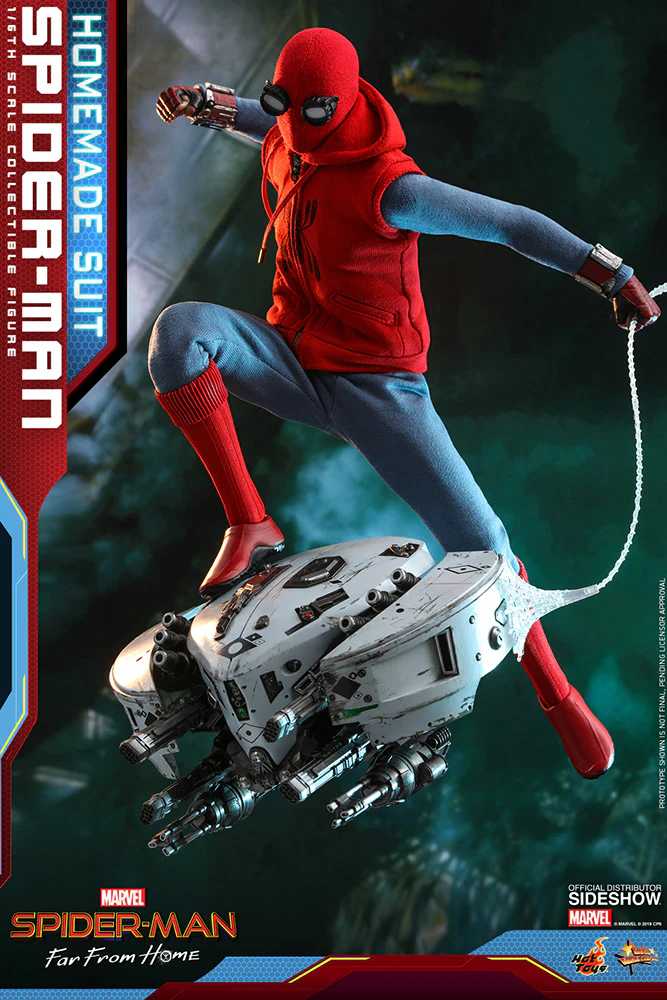Spider-Man Far From Home 12 Inch Action Figure 1/6 Scale Series - Spider-Man Homemade Suit Hot Toys 905176 - Image 3