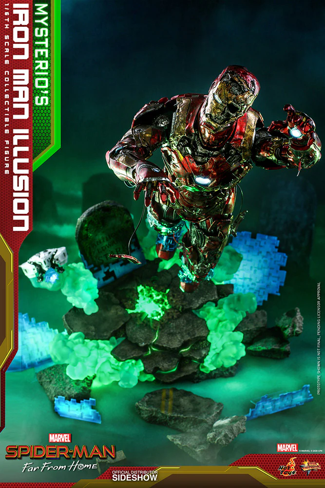 Spider-Man Far From Home 12 Inch Action Figure 1/6 Scale Series - Mysterio's Iron Man Illusion Hot Toys 906794 - Image 2