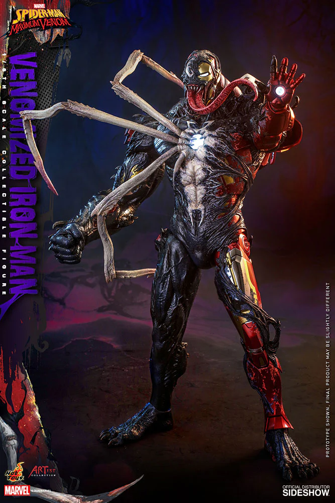 Spider-Man Maximum Venom 12 Inch Action Figure 1/6 Scale - Venomized Iron Man Hot Toys 907026 - Image 2