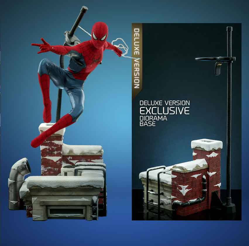 Spider-Man No Way Home 12 Inch Action Figure 1/6 Scale - Spider-Man New Red And Blue Suit Deluxe Version Hot Toys 9120362 - Image 2