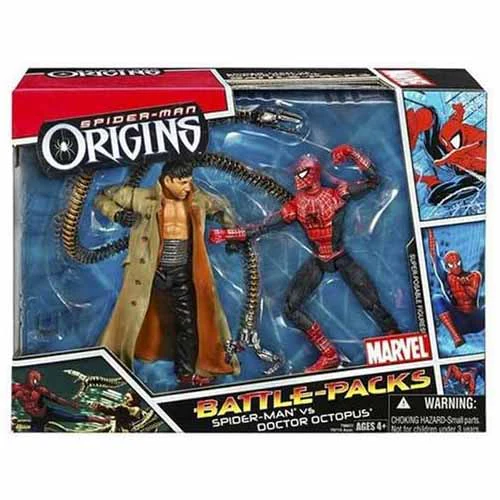 Spider-Man Origins 6 Inch Action Figure Battle Pack - Spider-Man vs Doctor Octopus (Shelf Wear Packaging)