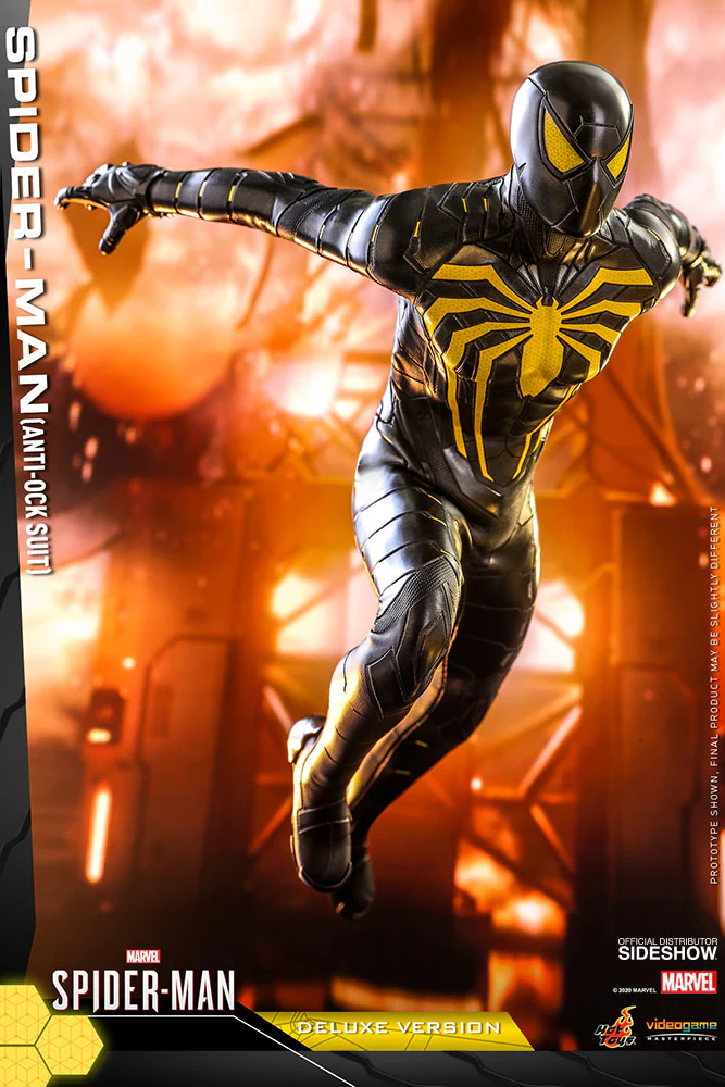 Spider-Man Video Game 12 Inch Action Figure 1/6 Scale - Spider-Man (Anti-Ock Suit) Deluxe Hot Toys 906796 - Image 2