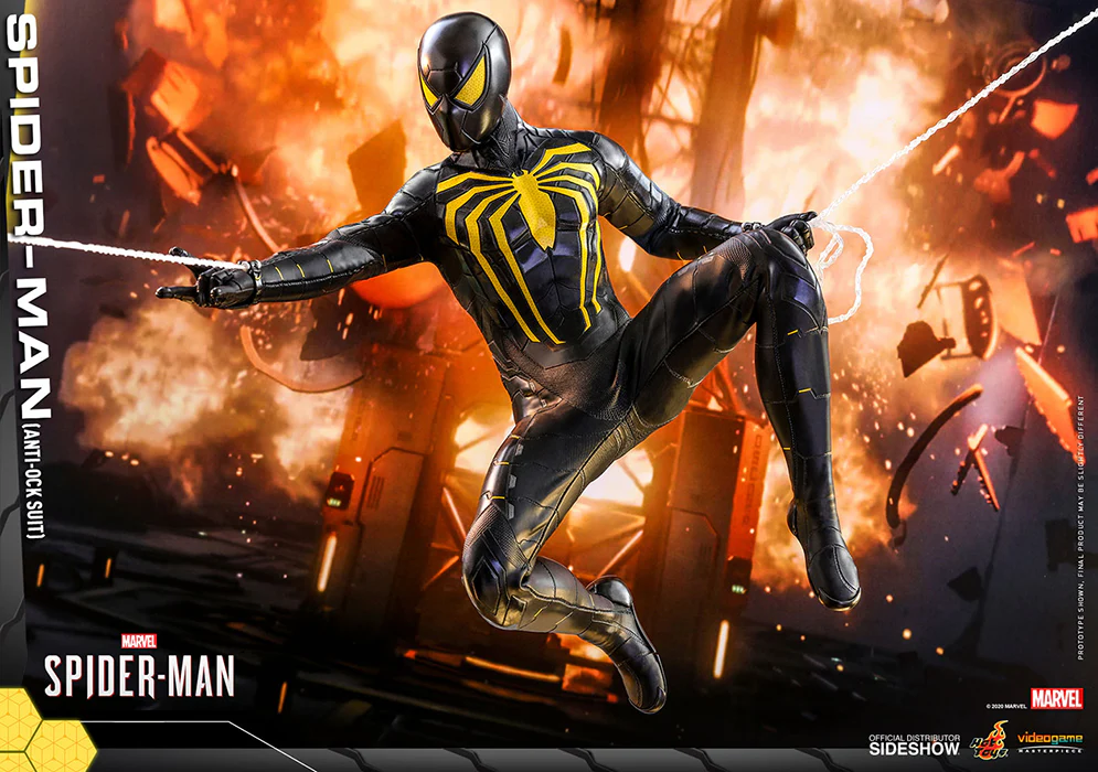 Spider-Man Video Game 12 Inch Action Figure 1/6 Scale - Spider-Man (Anti-Ock Suit) Hot Toys 907092 - Image 3