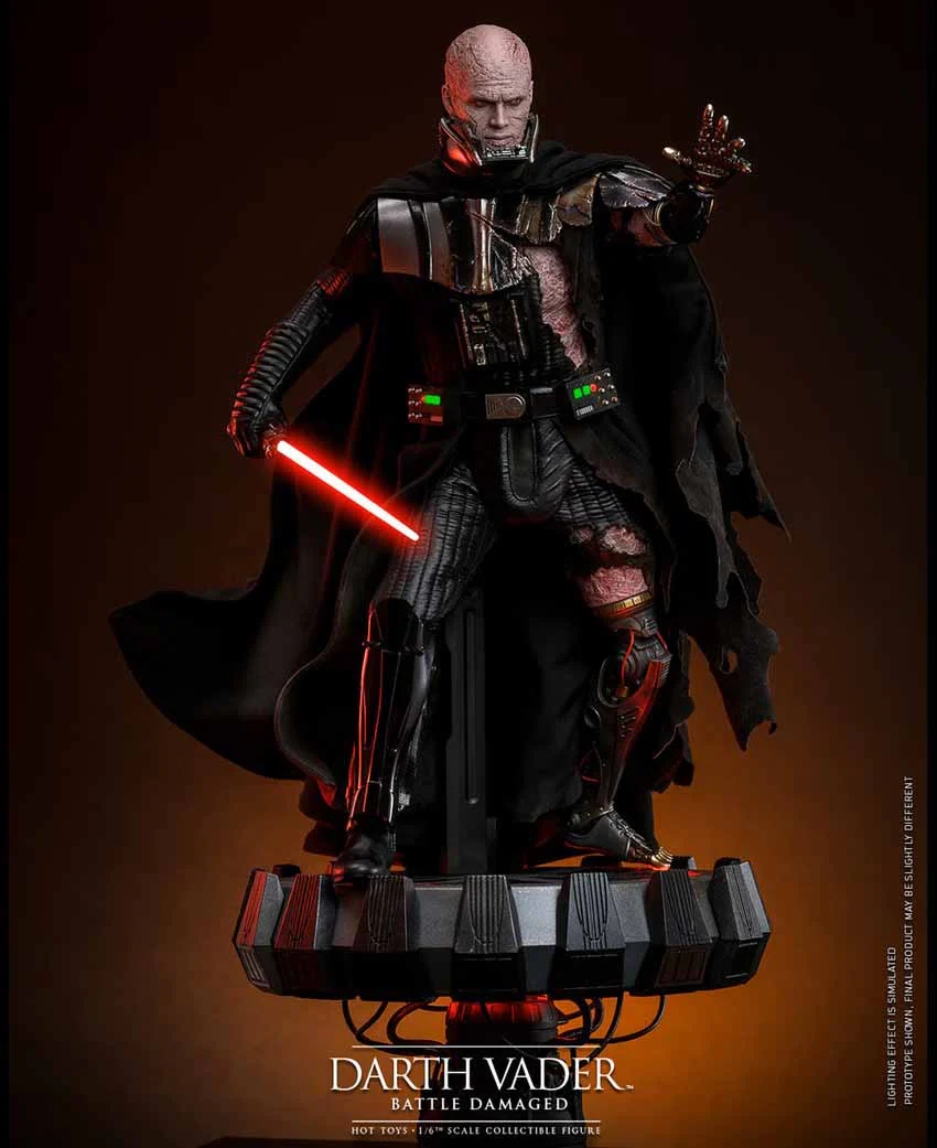 Star Wars 12 Inch Action Figure 1/6 Scale - Darth Vader Battle Damaged Hot Toys 913612 - Image 2