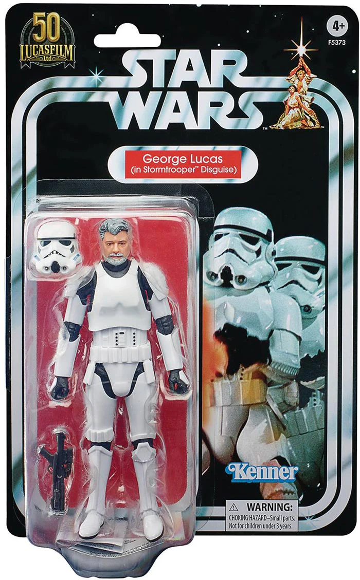 Star Wars 50th Anniversary 6 Inch Action Figure Special Edition - George Lucas in Stormtrooper Disguise (Sub-Standard Packaging)
