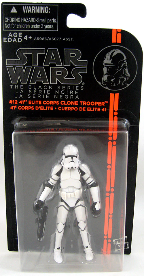 Star Wars 3.75 Inch Action Figure Black Series 2 - Episode III Clone Trooper - 41st #12