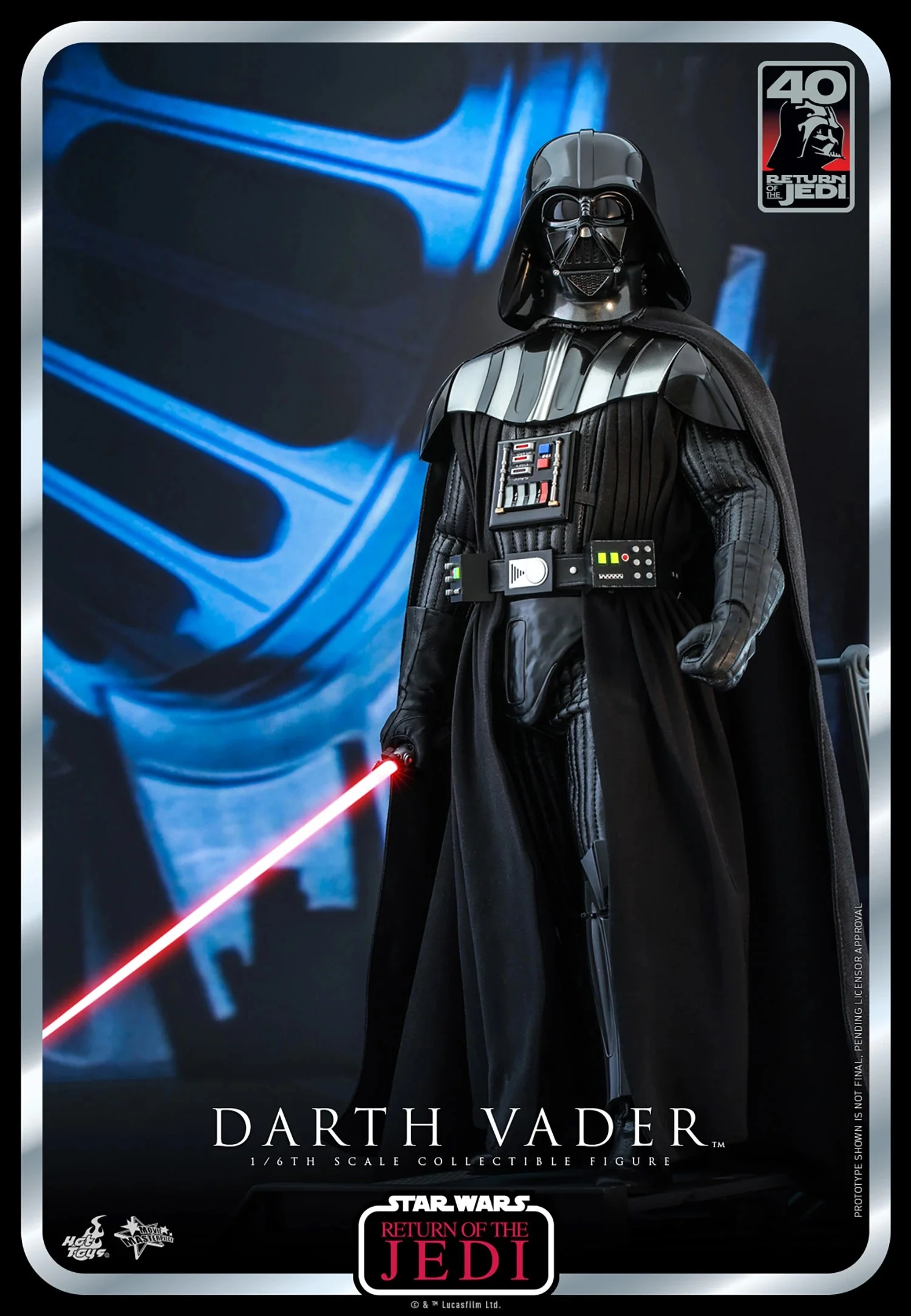 Star Wars Return Of The Jedi 12 Inch Action Figure 1/12 Scale - Darth Vader Hot Toys 912232 - Image 3