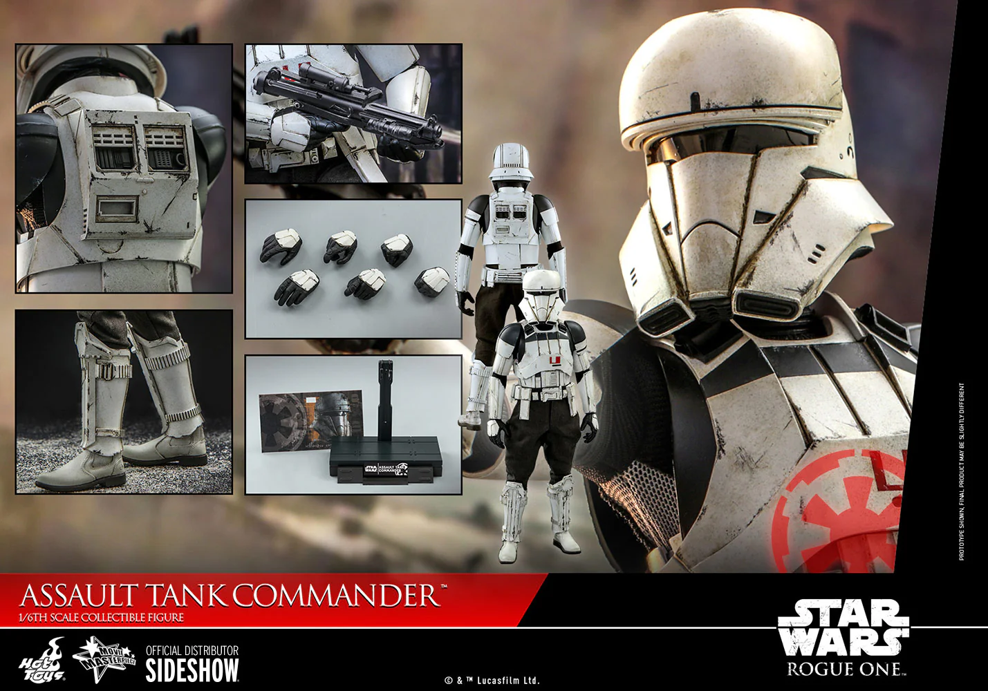 Star Wars Rogue One 12 Inch Action Figure 1/6 Scale - Assault Tank Commander Hot Toys 907736 - Image 2