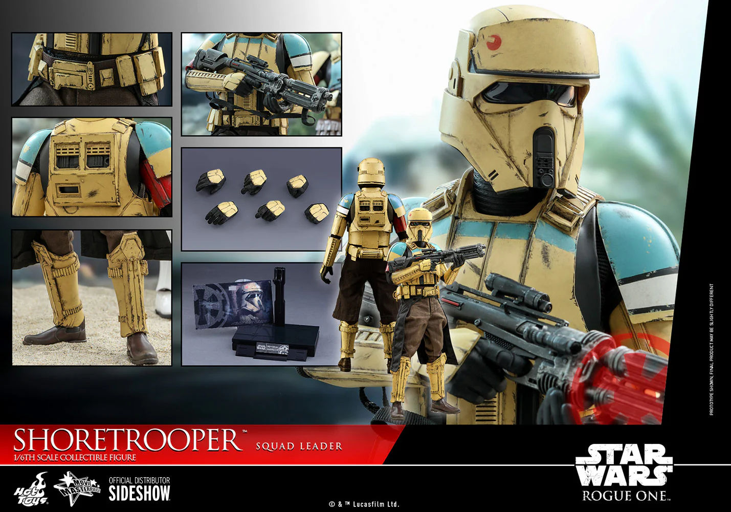 Star Wars Rogue One 12 Inch Action Figure 1/6 Scale - Shoretrooper Squad Leader Hot Toys 907516 - Image 2