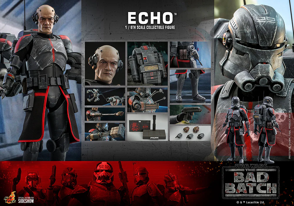 Star Wars The Bad Batch 12 Inch Action Figure 1/6 Scale - Echo Hot Toys 908283 - Image 2