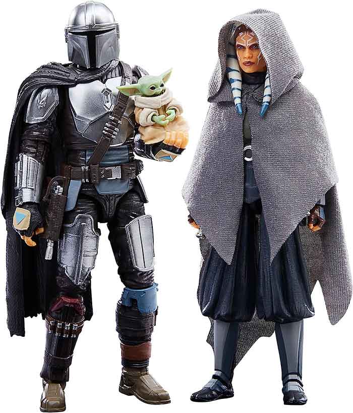 Star Wars The Black Series 6 Inch Action Figure 3-Pack Exclusive - The Mandalorian - Ahsoka Tano - Grogu - Image 2