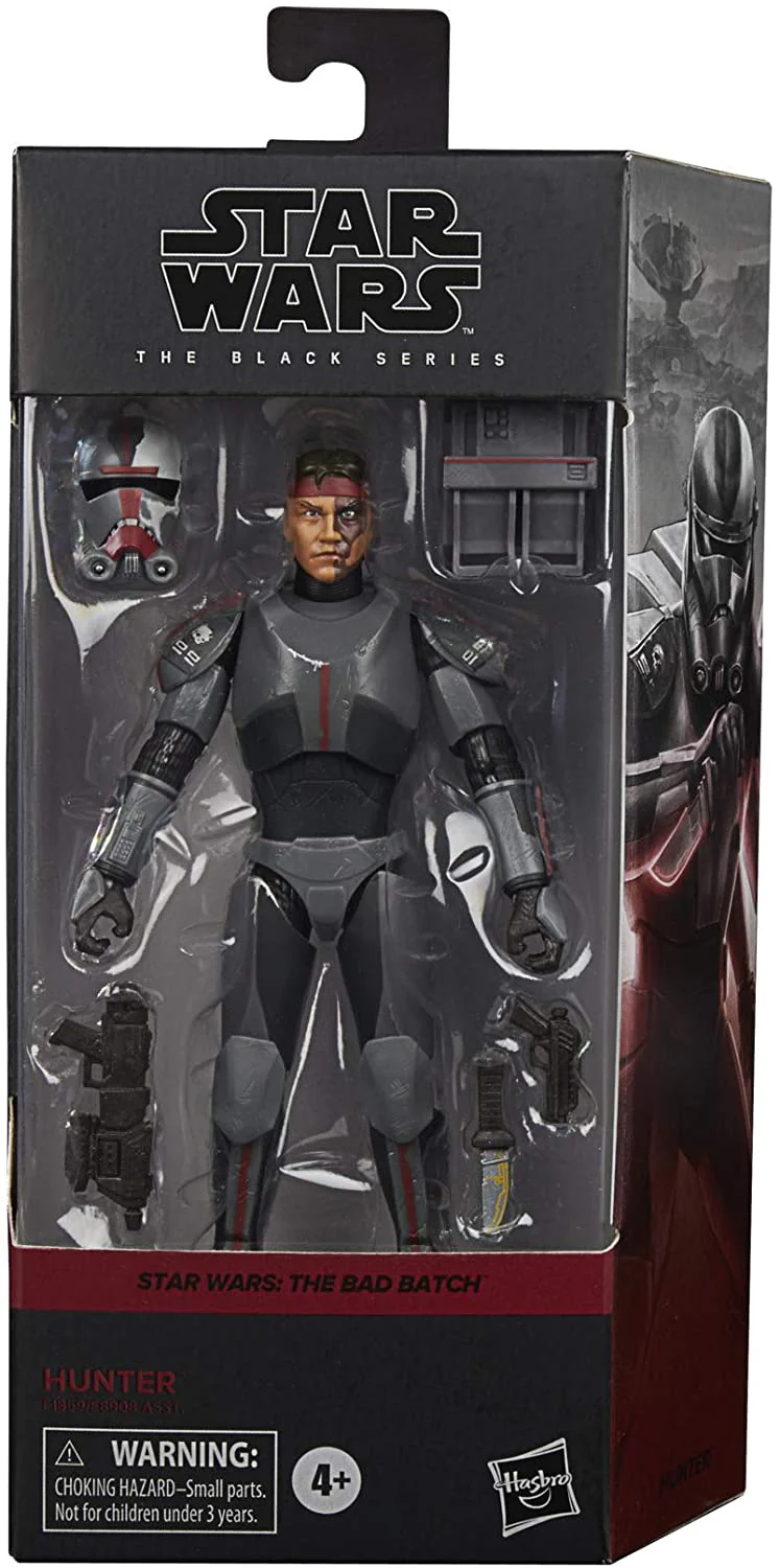 Star Wars The Black Series Box Art 6 Inch Action Figure - Bad Batch Hunter Reissue