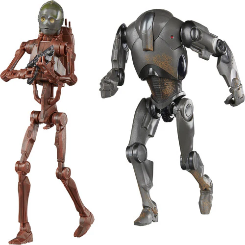 Star Wars The Black Series 6 Inch Action Figure Deluxe 2-pack - C-3PO (B1 Battle Droid Body) & Super Battle Droid - Image 2