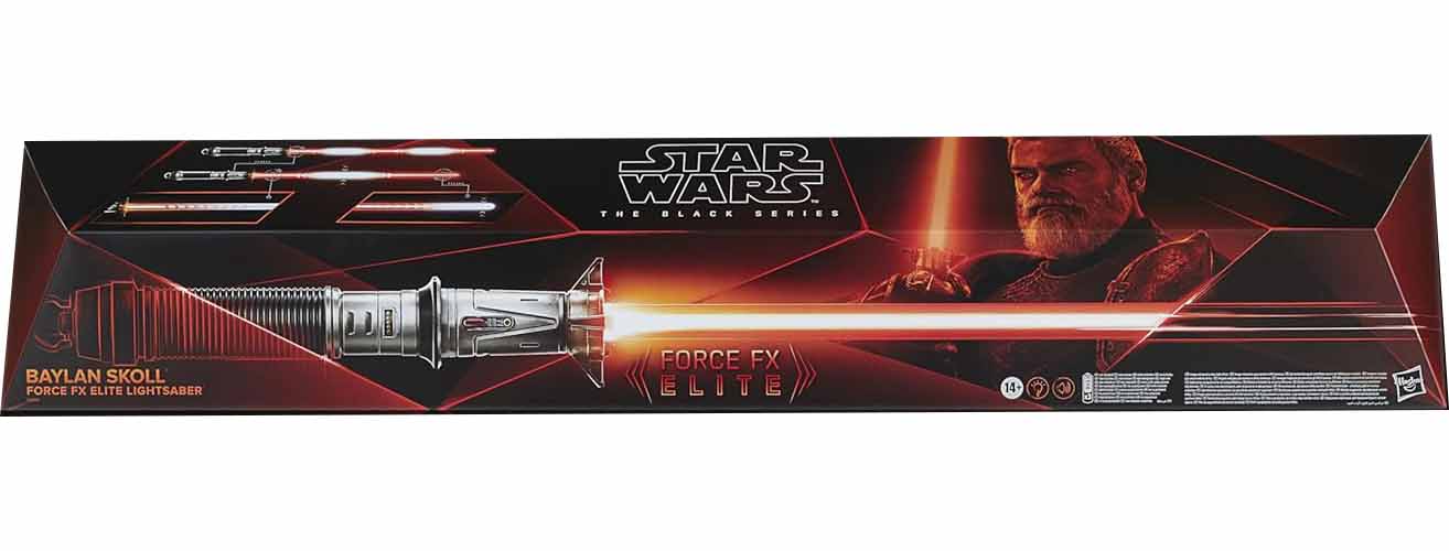 Star Wars The Black Series FX Elite Life Size Prop Replica Electronic Lightsaber - Baylan Skoll Lightsaber