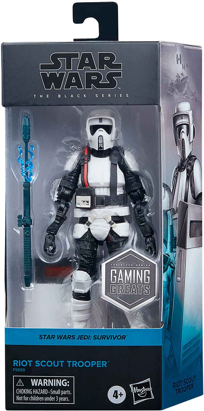 Star Wars The Black Series Gaming Greats 6 Inch Action Figure Exclusive - Riot Scout Trooper (Sub-Standard Packaging)
