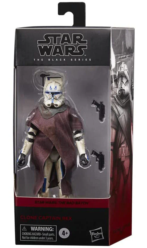 Star Wars The Black Series The Bad batch 6 Inch Action Figure Box Art Exclusive - Clone Captain Rex (Non Mint Packaging)
