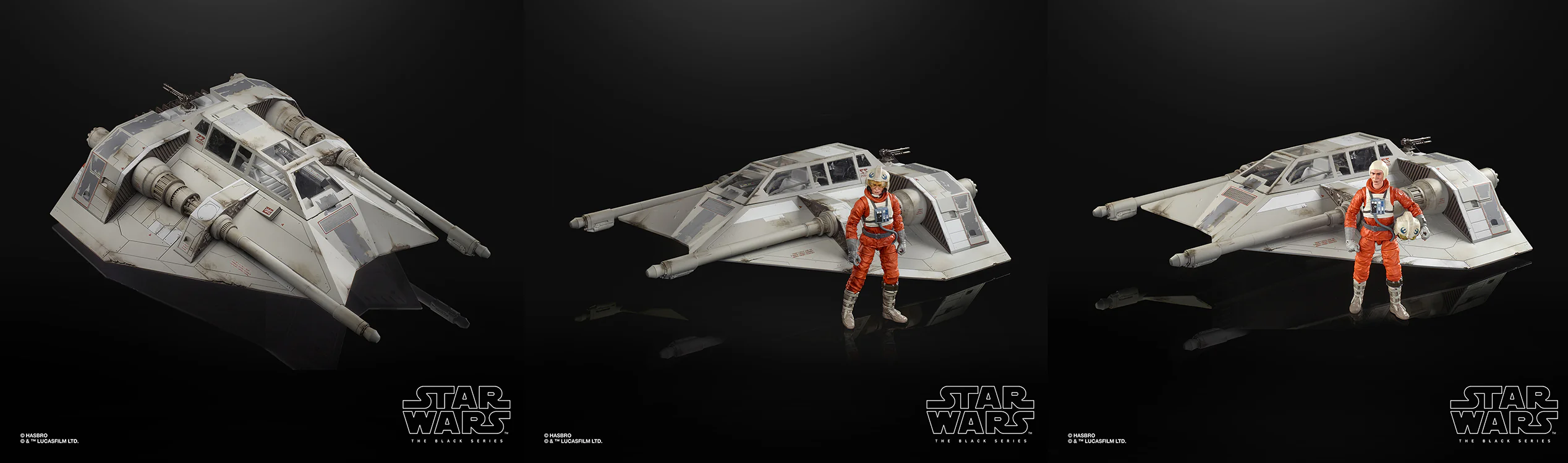 Star Wars The Black Series 6 Inch Vehicle Series - Snowspeeder with Dak Ralter (Shelf Wear Packaging) - Image 2