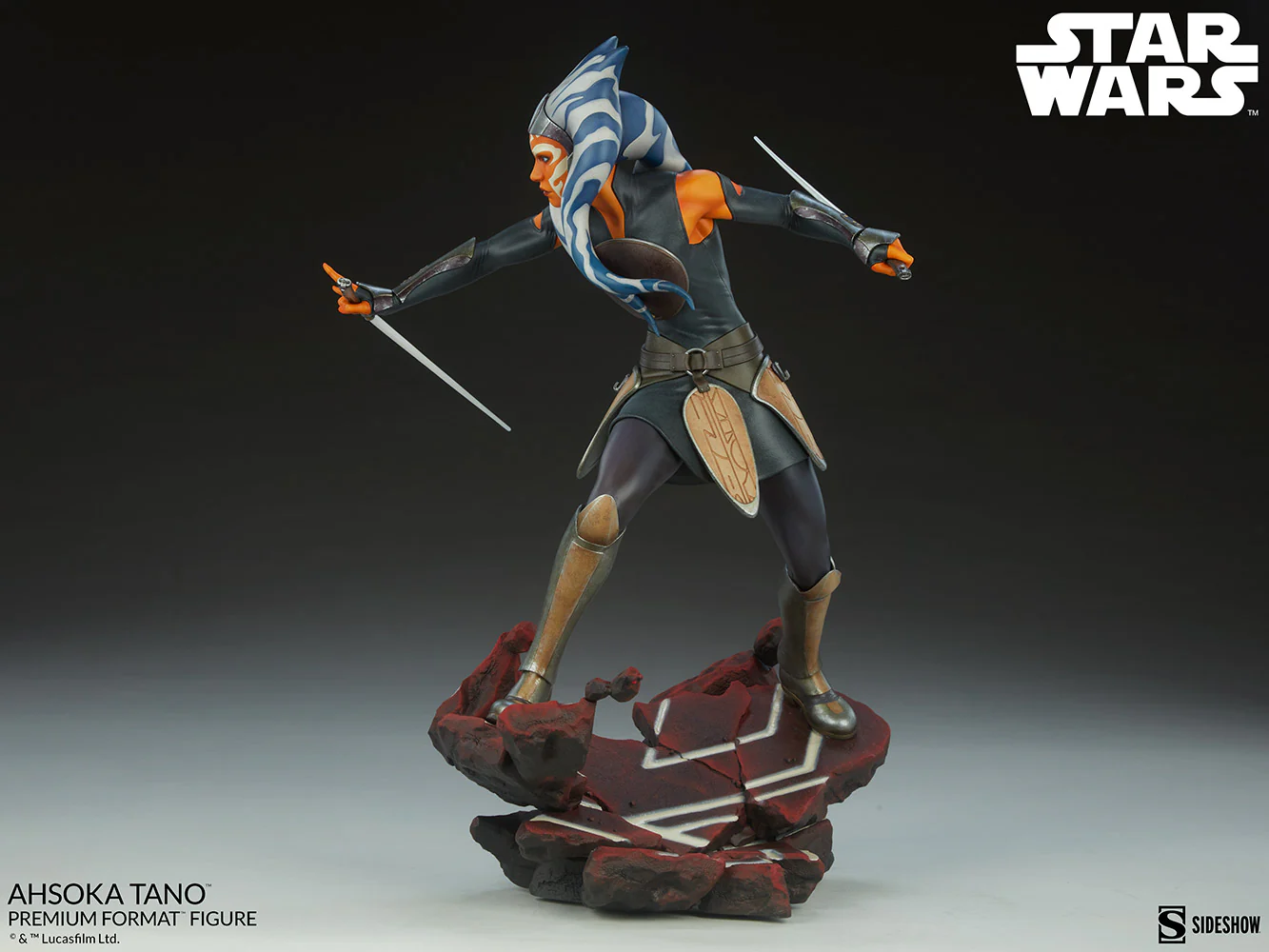 Star Wars The Clone Wars 20 Inch Statue Figure Premium Format - Ahsoka Tano Sideshow 200557 - Image 2