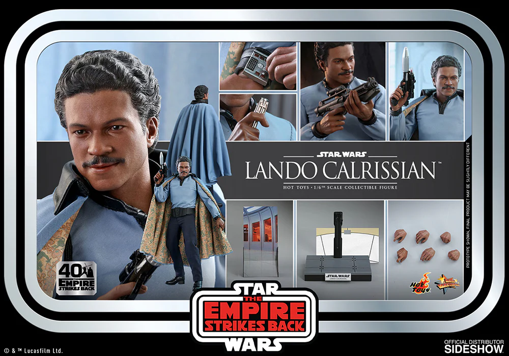 Star Wars The Empire Strikes Back 12 Inch Action Figure 1/6 Scale - Lando Calrissian Hot Toys 907059 - Image 3