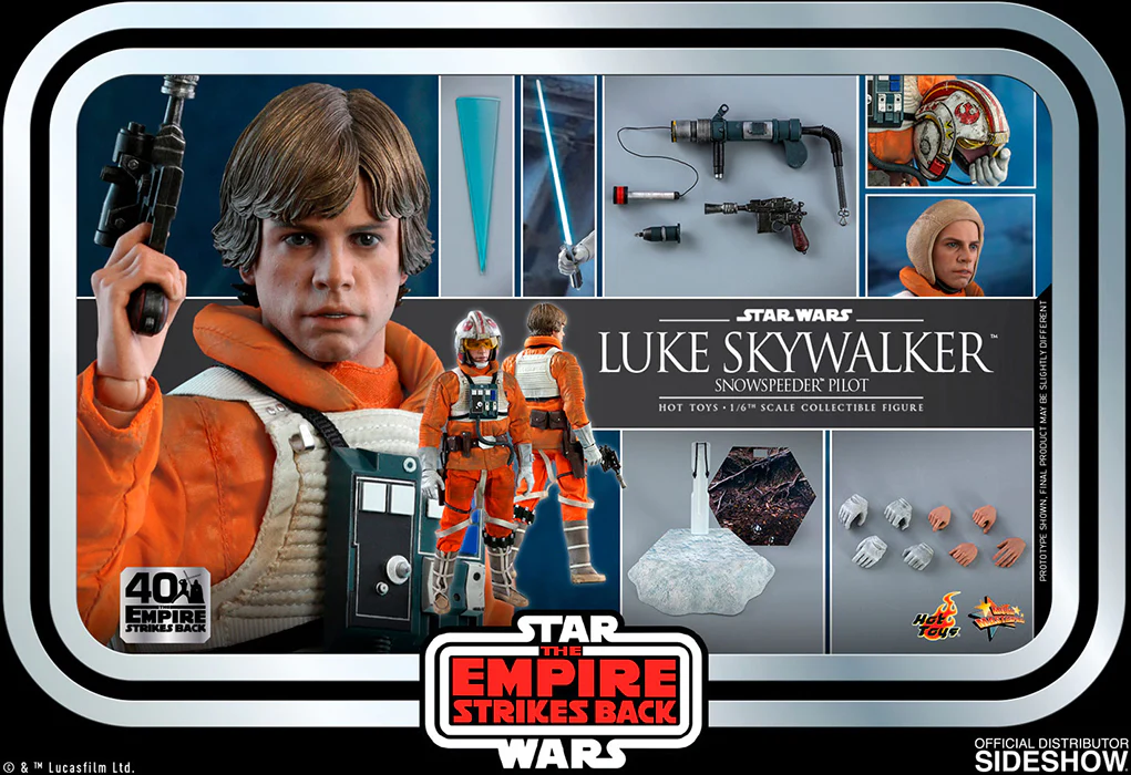 Star Wars The Empire Strikes Back 11 Inch Action Figure 1/6 Scale - Luke Skywalker Snowspeeder Pilot Hot Toys 906711 - Image 3