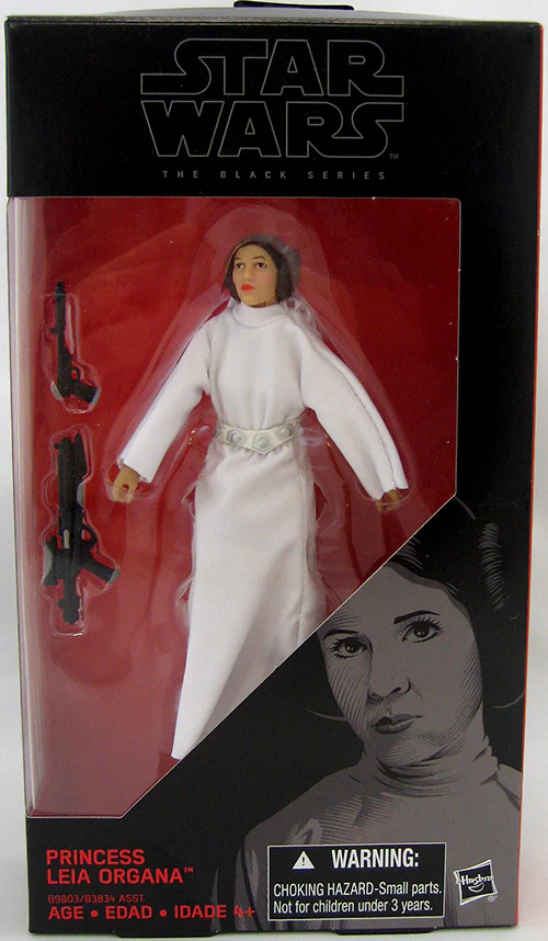 Star Wars The Force Awakens 6 Inch Action Figure The Black Series Wave 9 - Princess Leia Organa #30 (Shelf Wear Pakaging)