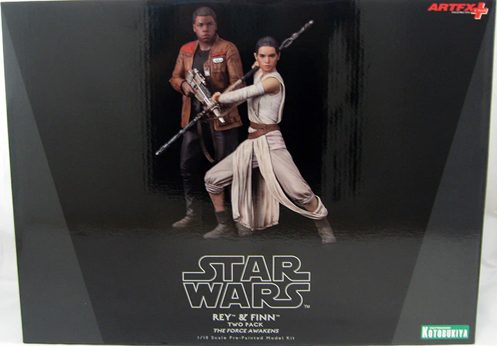Star Wars The Force Awakens 7 Inch Statue Figure ArtFX+ - Rey & Finn - Image 2