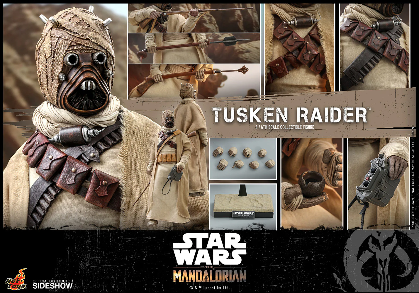 Star Wars The Mandalorian 12 Inch Action Figure 1/6 Scale - Tusken Raider Hot Toys 907370 - Image 2