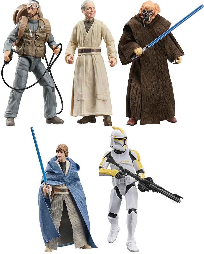 Star Wars The Vintage Collection 3.75 Inch Action Figure (2026 Wave 2B) - Set of 5 (Luke - Plo Koon - Rook - Trooper - Anakin) (Pre-Order Ships Sept. 2026)