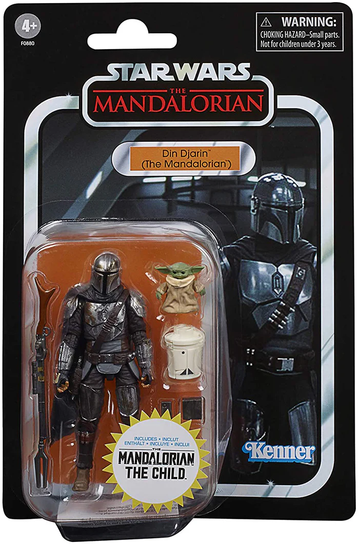 Star Wars The Vintage Collection 3.75 Inch Action Figure Exclusive - Din Djarin & Grogu (The Mandalorian & The Child Baby Yoda) (Sub-Standard Packaging)
