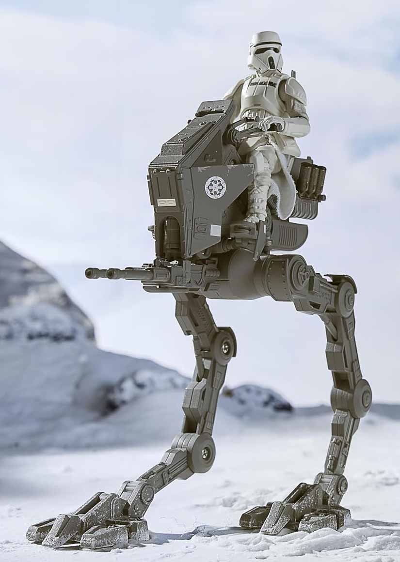 Star Wars The Vintage Collection 3.75 Inch Scale Vehicle Figure - Imperial Remnant AT-RT & Driver VC396 - Image 2