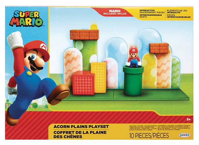 Super Mario 2 Inch Playset World Of Nintendo - Acorn Plains Playset - Image 2