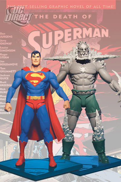 Superman vs Doomsday Action Figures Series 1: Superman vs Doomsday Two-Pack Collector Set - Image 2