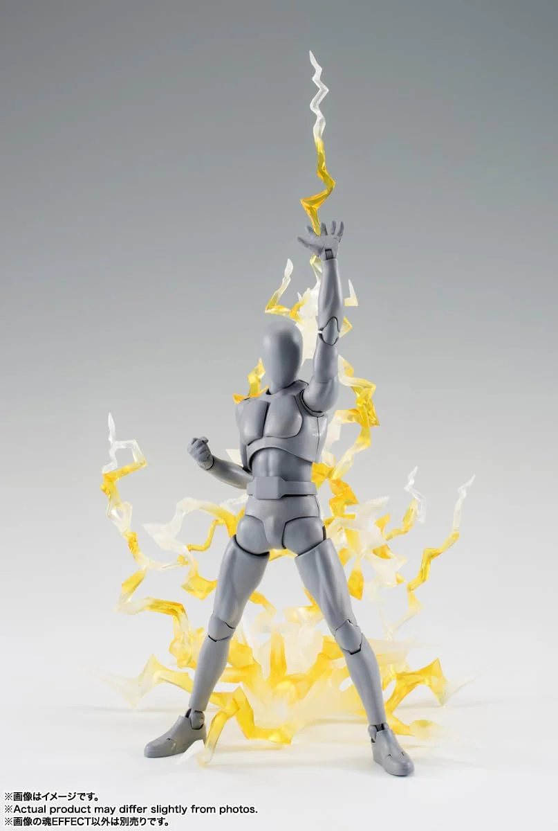 Tamashii Effect 6 Inch Scale Action Figure S.H. Figuarts - Effect Thunder Yellow Version Reissue - Image 2