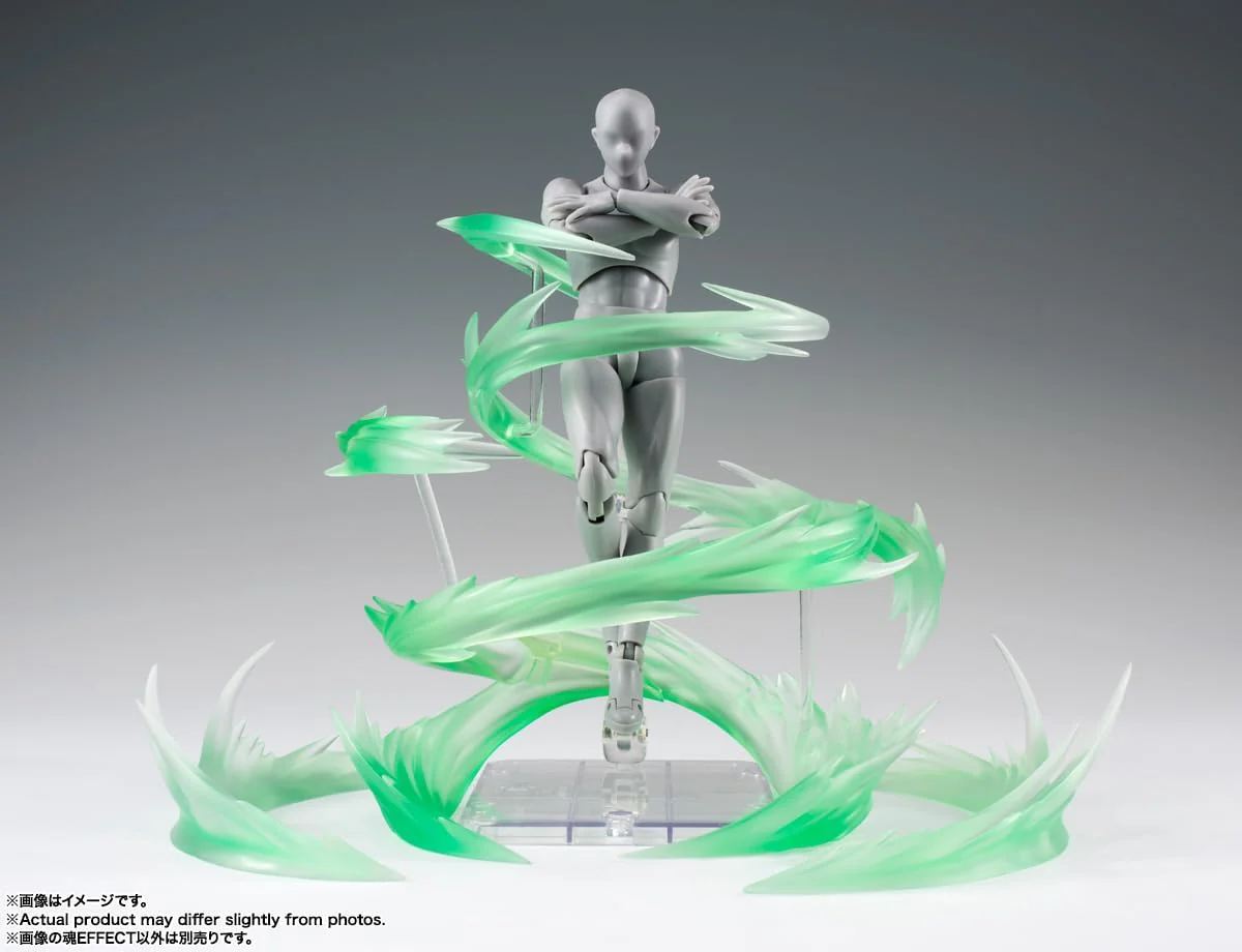 Tamashii Effect 6 Inch Scale Action Figure S.H. Figuarts - Effect Wind Green Version (Shelf Wear Packaging) - Image 2