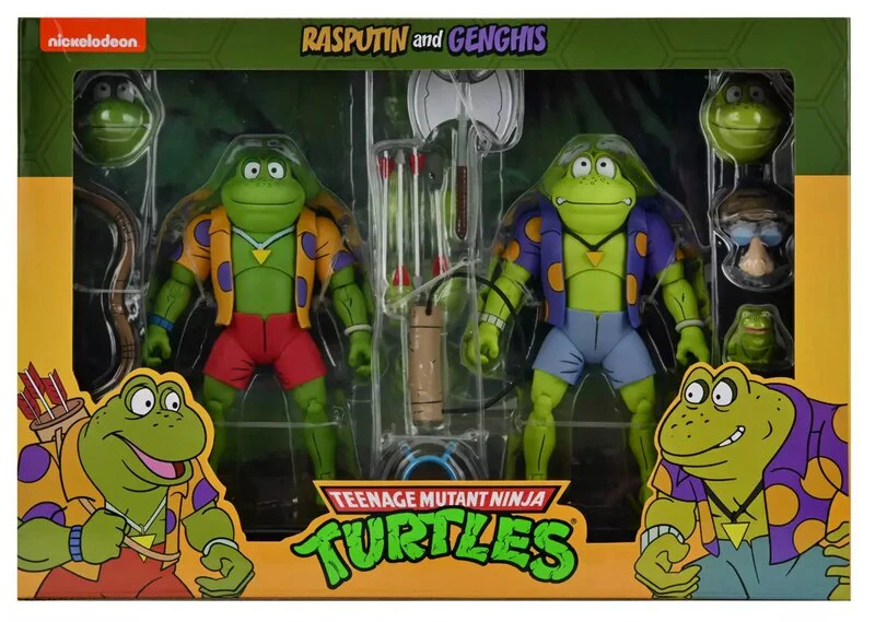Teenage Mutant Ninja Turtles 1980 Cartoon 7 Inch Action Figure Ultimate Series - Genghis and Rasputin The Frogs