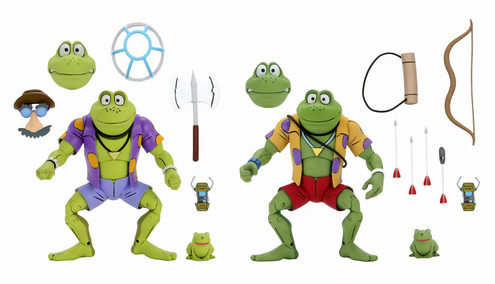 Teenage Mutant Ninja Turtles 1980 Cartoon 7 Inch Action Figure Ultimate Series - Genghis and Rasputin The Frogs - Image 2