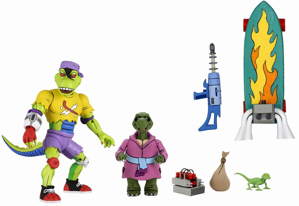 Teenage Mutant Ninja Turtles 1980 Cartoon 7 Inch Action Figure Ultimate Series - Mondo Gecko with Kerma - Image 2