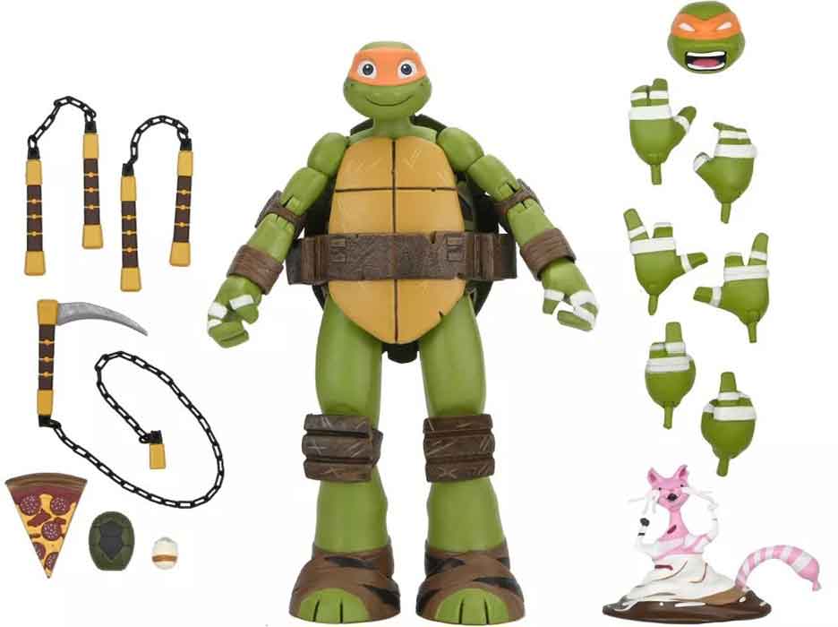 Teenage Mutant Ninja Turtles 2012 Cartoon 6 Inch Action Figure Ultimate - Michelangelo - Image 3