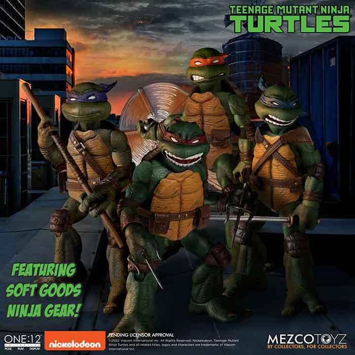 Teenage Mutant Ninja Turtles One:12 Collective 6 Inch Action Figure Box Set - Turtles 4-Pack - Image 2