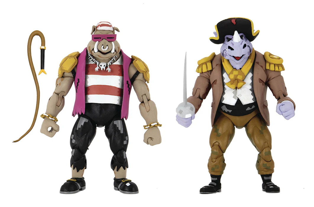 Teenage Mutant Ninja Turtles Turtles In Time 6 Inch Action Figure 2-Pack - Pirate Bebop & Rocksteady - Image 2