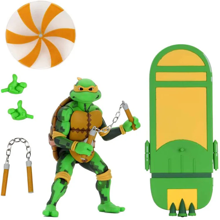 Teenage Mutant Ninja Turtles 6 Inch Action Figure Turtles In Time Series 2 - Michelangelo - Image 2