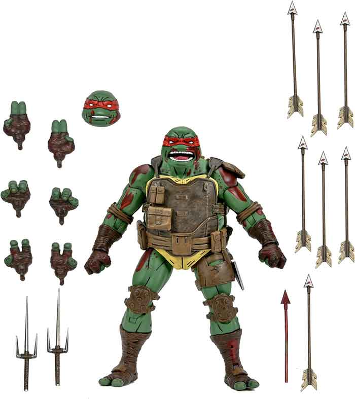 Teenage Mutant Ninja Turtles 7 Inch Action Figure Ultimate - Battle Damaged Raphael - Image 2