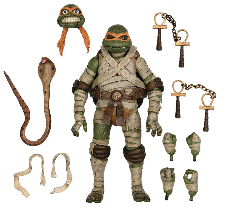 Teenage Mutant Ninja Turtles Universal Monsters 7 Inch Action Figure Ultimate - Michelangelo as Mummy - Image 3